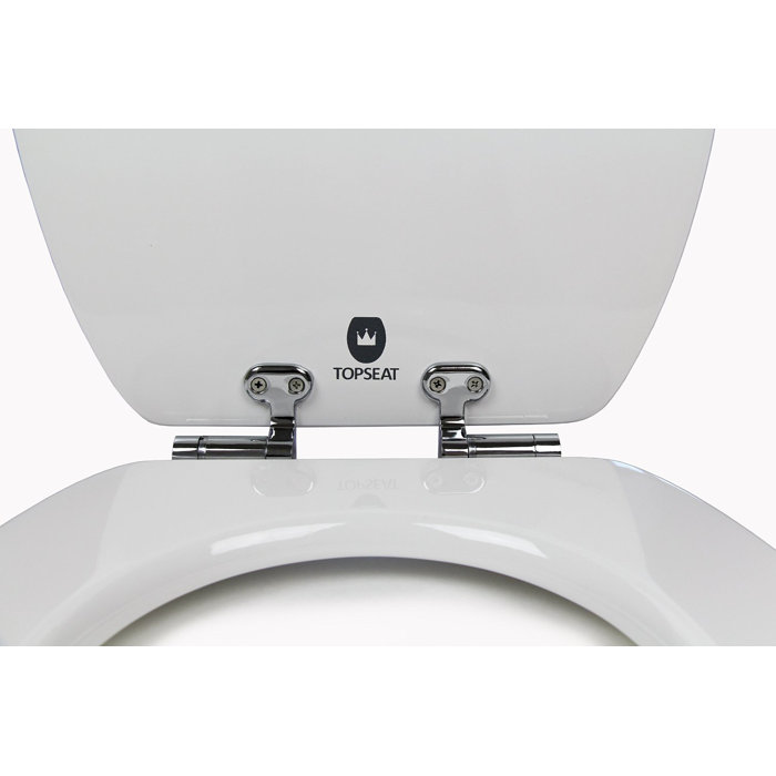 Topseat Elongated Wood Slow Close Toilet Seat & Reviews Wayfair